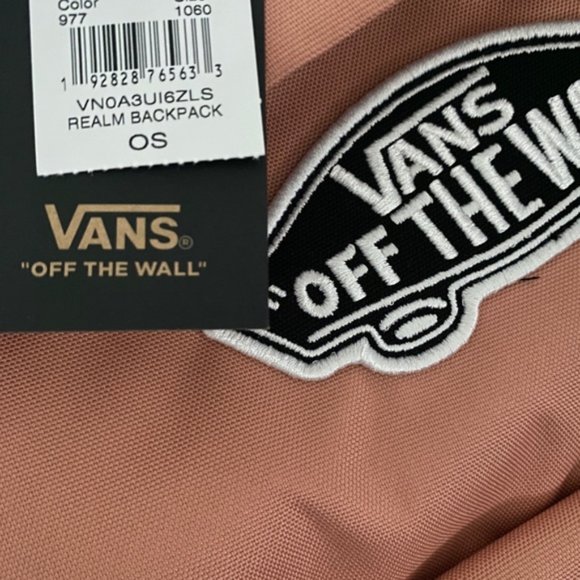 🎒SCHOOL SALE🎒VANS VN0A3UI6ZLS Skateboard Logo Realm Rose Backpack Laptop Pink - Picture 5 of 5